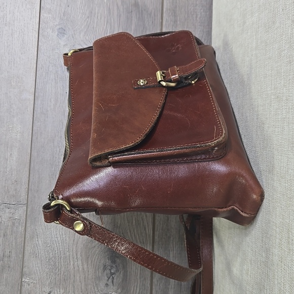 Patricia Nash Brown Leather Crossbody Bag - Picture 3 of 15